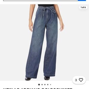 AG Adriano Goldschmied Blue Wide Leg Jeans